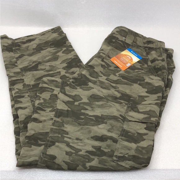 NEW Columbia Pants Smith Creek Green Camouflage Printed 36W 30L Regular - Picture 11 of 11